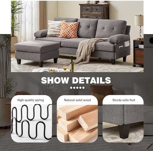 84" L‑Shaped Sectional Sofa - Image 4