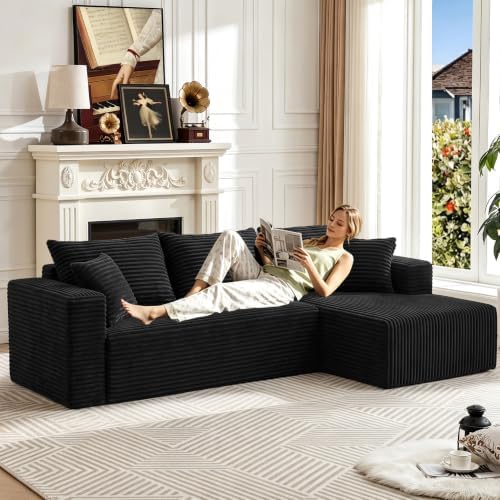 93" Boneless Couch, Modular Sectional Sofa - Image 3