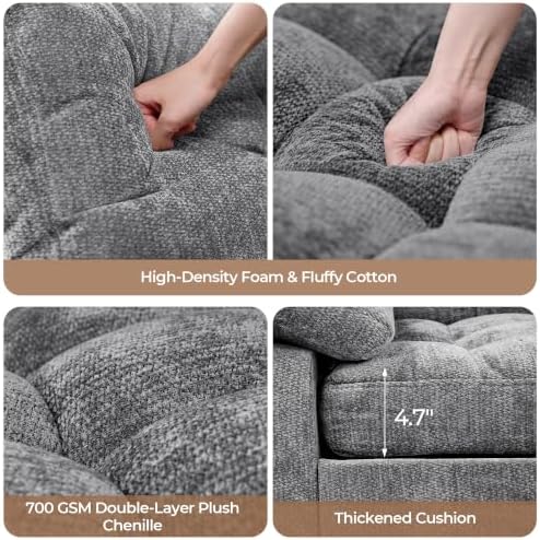 59” Loveseat Sleeper Sofa with USB Ports & 4 Storage Pockets, 3 in 1 - Image 3