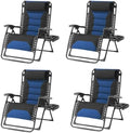 Zero Gravity Chair Set of 4 Oversized Folding Recliner, Padded Anti Gravity by Unknown