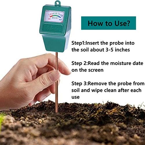 Soil Moisture Meter, 2 Pack Plant Hygrometer Moisture Sensor Plant Water Monitor - Image 2