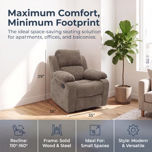 NicBex Single Manual Recliner Chair - Image 4