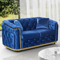 62.5" Velvet Chesterfield Sofa by DAMAIFROMFURNITURE