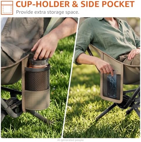 Portable Folding Rocking Camping Chair - Image 5