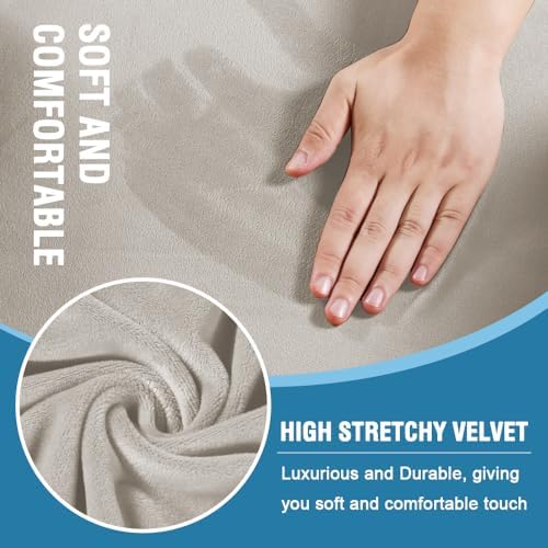 H.VERSAILTEX Sofa Cover 4 Piece T Cushion Sofa Slipcovers Thick Velvet Couch - Image 3