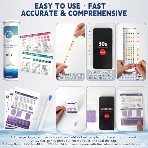 20 in 1 Water Tester for Drinking Water, Well Water Testing Kit, Suitable for - Image 3