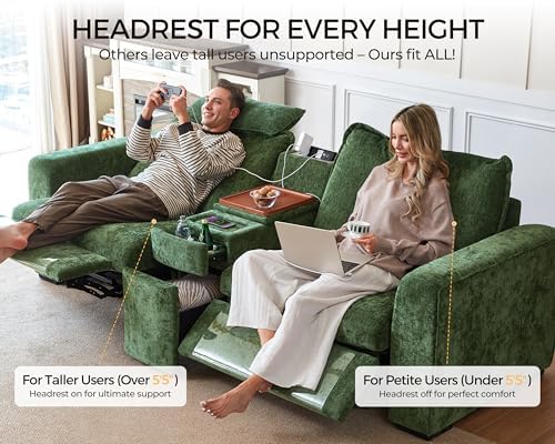 103" Modular Power Recliner Sectional L-shaped Couch - Image 5