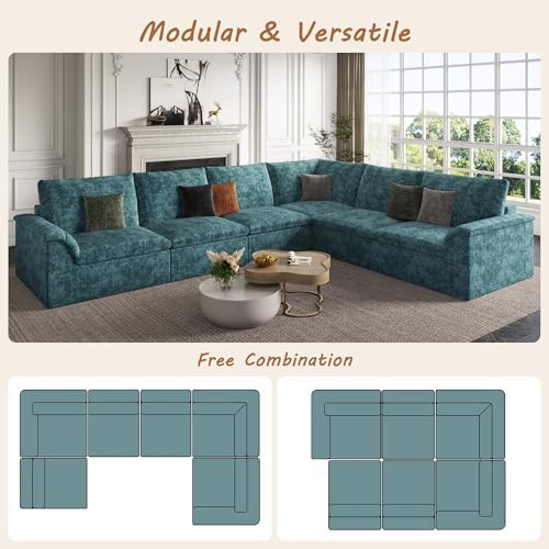 EASE MOOSE Cloud Couch Sectional, Boneless Couches - Image 5