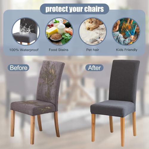 BIETYONE Waterproof Dining Chair Covers, Stretch Seat Protector - Image 5