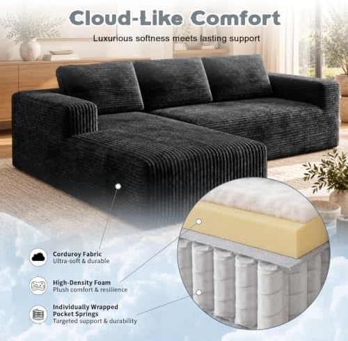 93" L-Shaped Modular Sectional Sofa - Image 4