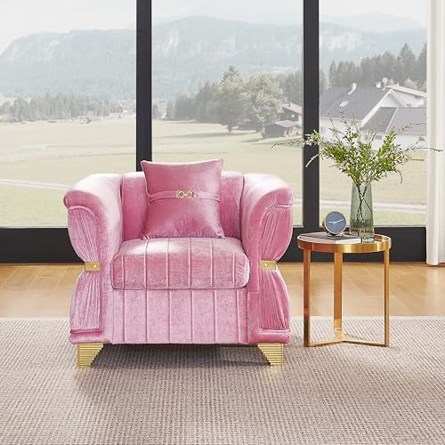 KEIKI 40" Luxury Oversized Velvet Chesterfield Sofa by KEIKI