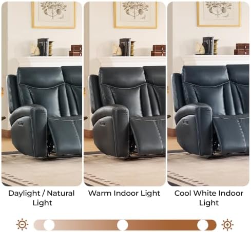 CHITA 3 Seater Genuine Leather Power Reclining Sofa, Zero Gravity - Image 7