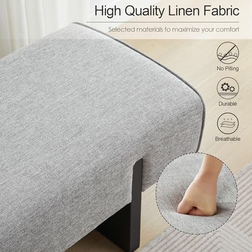 Zesthouse Solid Wooden Bench for Bedroom, Modern Accent Entryway Bench - Image 4