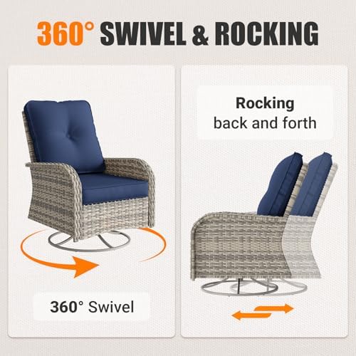 Outdoor Patio Furniture Set Pe Wicker Rattan Outdoor Conversation Sofa - Image 5