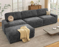 Vipbear 120" Oversized Modular Sectional Sofa, L Shaped Couch Set by VipbearLiving