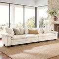 SUNSHINE VALLEY 157.5" 4-Seat Straight Modular Cloud Couch Sectional Sofa by SUNSHINEVALLEY