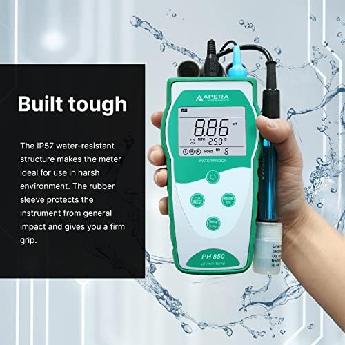Apera Instruments Value Series PH850 Portable Handheld pH Meter Kit - Image 6