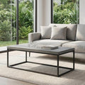 CENSI 47-Inch Grey Marble Accent Coffee Table/Center Table by CENSIFURNITURE