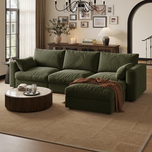 99 Inch Cloud Modular Sectional Sofa by Quenvo