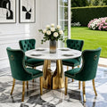45” Round Dining Table Set For 4, Kitchen Table by Unknown