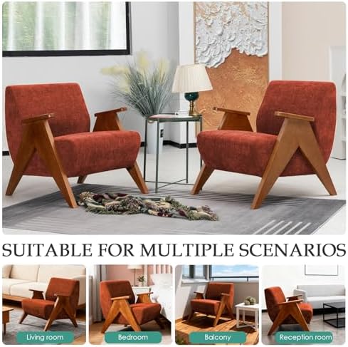Home Accent Chair Mid Century Modern Accent Chair - Image 6
