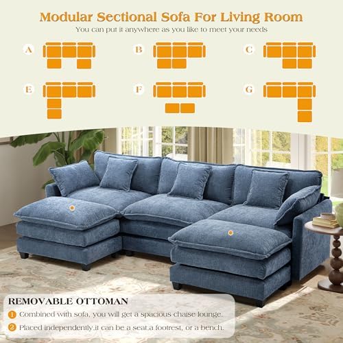 Hanherry Modular Sectional Sofa, Cloud Couch - Image 7