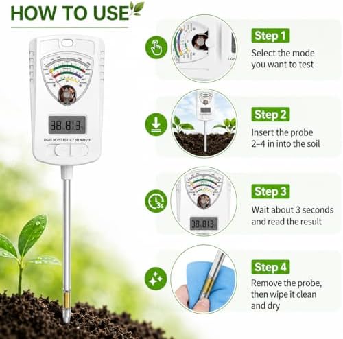 2026 Soil Tester, 7-in-1 Soil Test Kit - Image 7