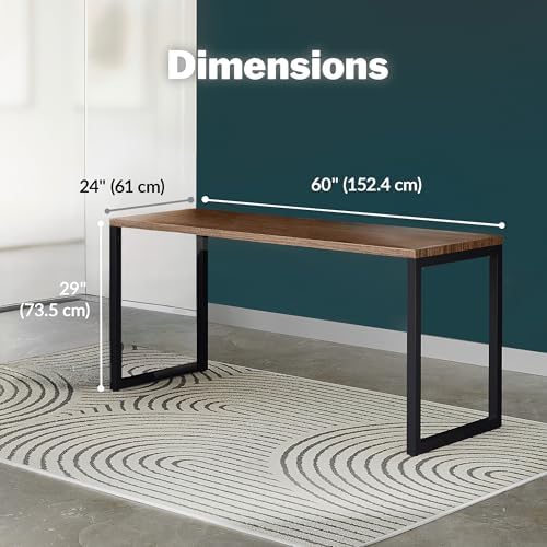 Vari Table for Home Office – 60x24 – Walnut/Black - Image 2