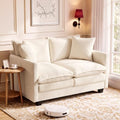 Loveseat Sofa, Soft Chenille Cloud‑Cushion Small‑Space Couch by Unknown