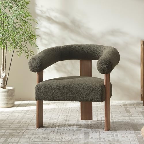 VKNOW Barrel Accent Chair, Vanity Chair by VKNOW