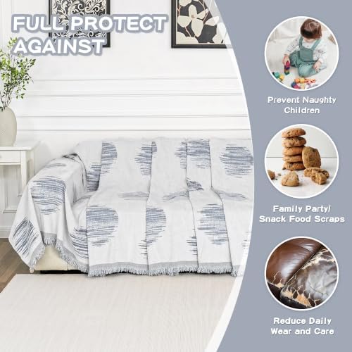 MEETSKY Sofa Covers for Sofa, Couch Cover for Dogs, Throw Couch Covers Loveseat - Image 3