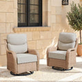 Swivel Patio Chairs Set of 2 by Bellefurn