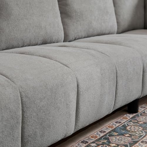 102" L Shaped Couch, 6 Seater Sectional Sofa - Image 7