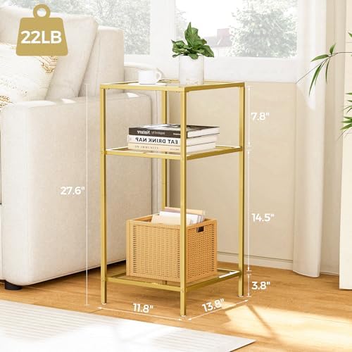 Homhedy Side Tables Set of 2, 3-Tier End Tables - Image 3