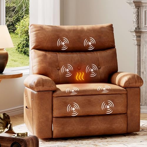GarveeHome Oversized Leather Recliner Chair by GarveeHome