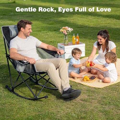 SUNNYFEEL 2 Pack Rocking Camping Chair - Image 6