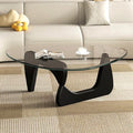 Mid Century Modern Glass Coffee Table, Coffee Table by LZYFY