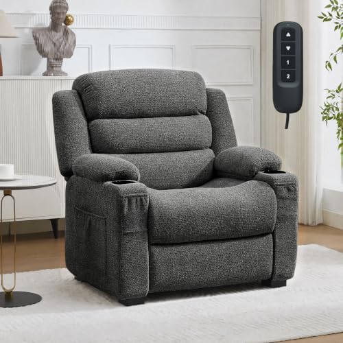 Garvee Oversized Power Recliner Chair 26" Seat Remote & Memory Presets by Garvee