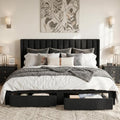 GarveeHome King Bed Frame, Bed Frame Upholstered Platform Bed by GarveeHome