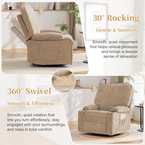 Korser Recliner Chair, Nursery Rocking Chairs - Image 4