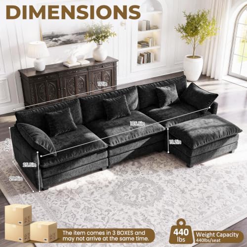 LEVELEVE 112" L-Shape Modular Sofa - Image 2