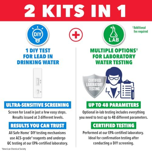 Safe Home® DIY Lead in Drinking Water Test Kit – Advanced Detection to 4 PPB – - Image 3