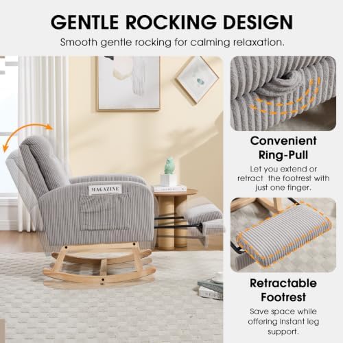 Nursery Glider, Rocking Chair Nursery - Image 4
