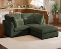 77" Oversized Corduroy Modular Sectional Sofa Couches by CHICHOUSE