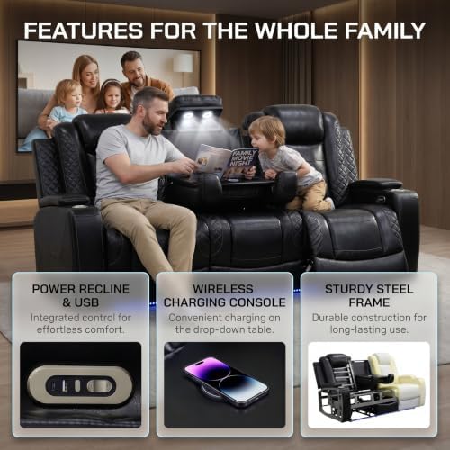 3 Piece Power Recliner Sofa Set - Image 3
