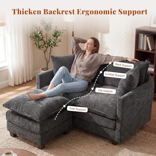 50'' L-Shape Loveseat Sofa - Image 3