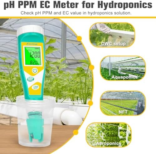UIUZMAR Pool Salt pH Tester Upgrade pH and ORP Meter Accurate Pool Water - Image 2