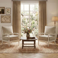 DUHOME Linen Fabric Spindle Accent Chairs Set of 2 by DuhomeElegantLifestyle