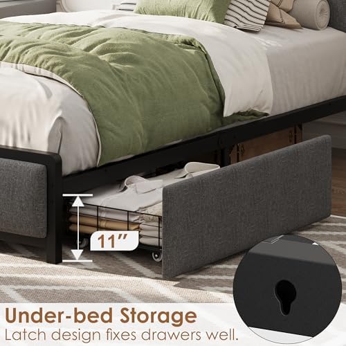 GAOMON Twin-XL Size Bed Frame - Image 6
