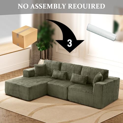 108" Boneless Cloud Sectional Couches - Image 4